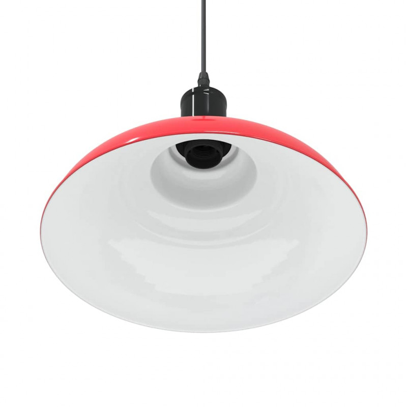 Lampa wisząca z regulacją wysokości E27 połysk czerwony metal