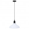 Lampa wisząca z regulacją wysokości E27 połysk biały metal