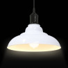 Lampa wisząca z regulacją wysokości E27 połysk biały metal