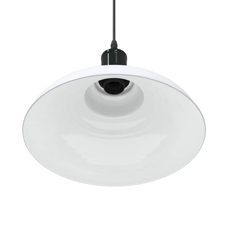 Lampa wisząca z regulacją wysokości E27 połysk biały metal