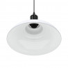 Lampa wisząca z regulacją wysokości E27 połysk biały metal