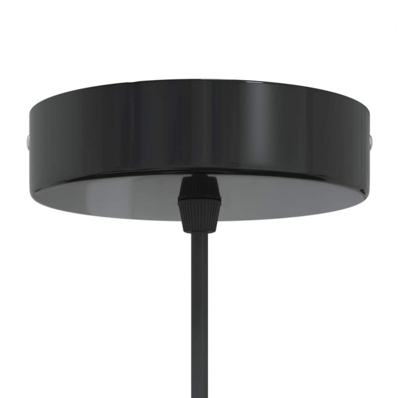 Lampa wisząca z regulacją wysokości E27 połysk czarny metal
