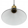 Lampa wisząca z regulacją wysokości E27 połysk czarny metal