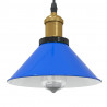 Lampa wisząca z regulacją wysokości E27 połysk ciemnoniebieski
