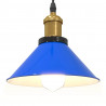 Lampa wisząca z regulacją wysokości E27 połysk ciemnoniebieski