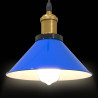 Lampa wisząca z regulacją wysokości E27 połysk ciemnoniebieski