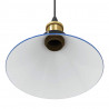 Lampa wisząca z regulacją wysokości E27 połysk ciemnoniebieski