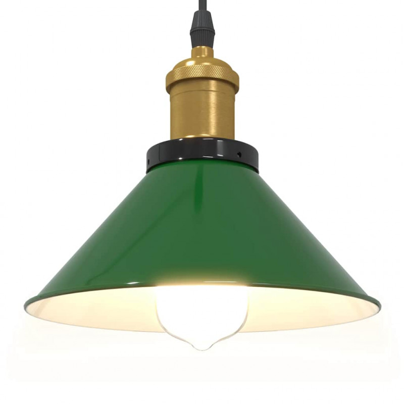 Lampa wisząca z regulacją wysokości E27 połysk zielony