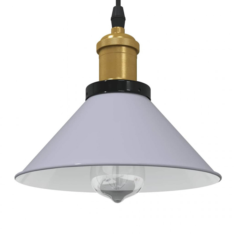 Lampa wisząca z regulacją wysokości E27 połysk szary