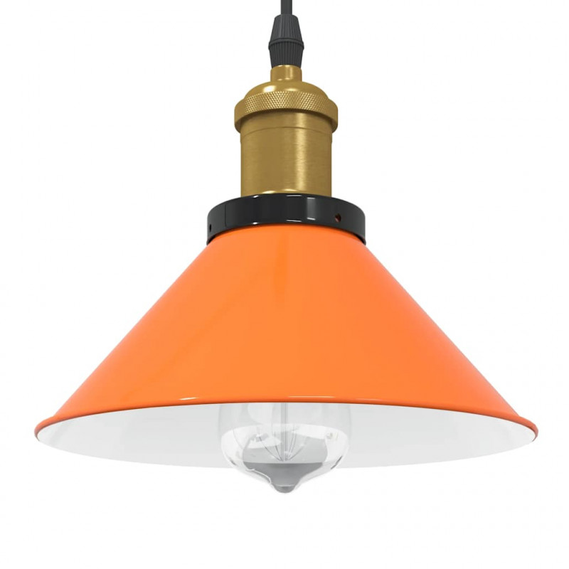Lampa wisząca z regulacją wysokości E27 Pomarańczowy połysk