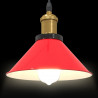Lampa wisząca z regulacją wysokości E27 połysk czerwony