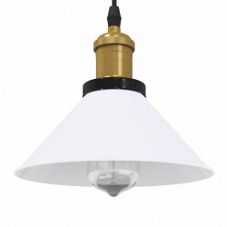 Lampa wisząca z regulacją wysokości E27 połysk biały