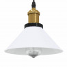 Lampa wisząca z regulacją wysokości E27 połysk biały