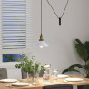 Lampa wisząca z regulacją wysokości E27 połysk biały