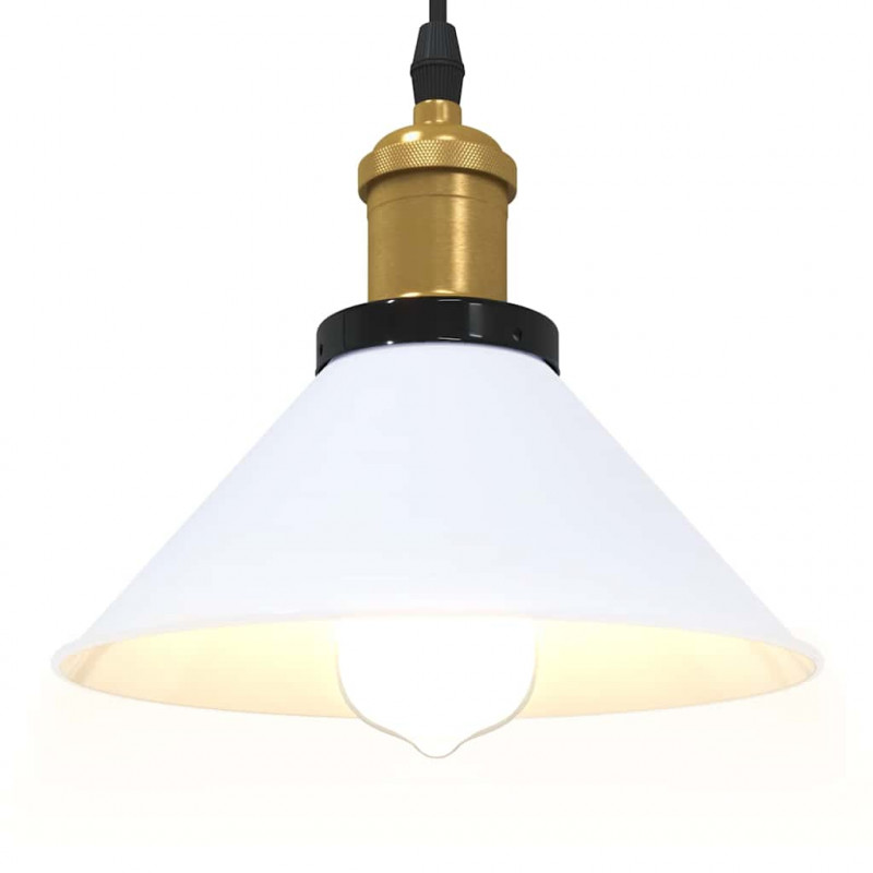 Lampa wisząca z regulacją wysokości E27 połysk biały
