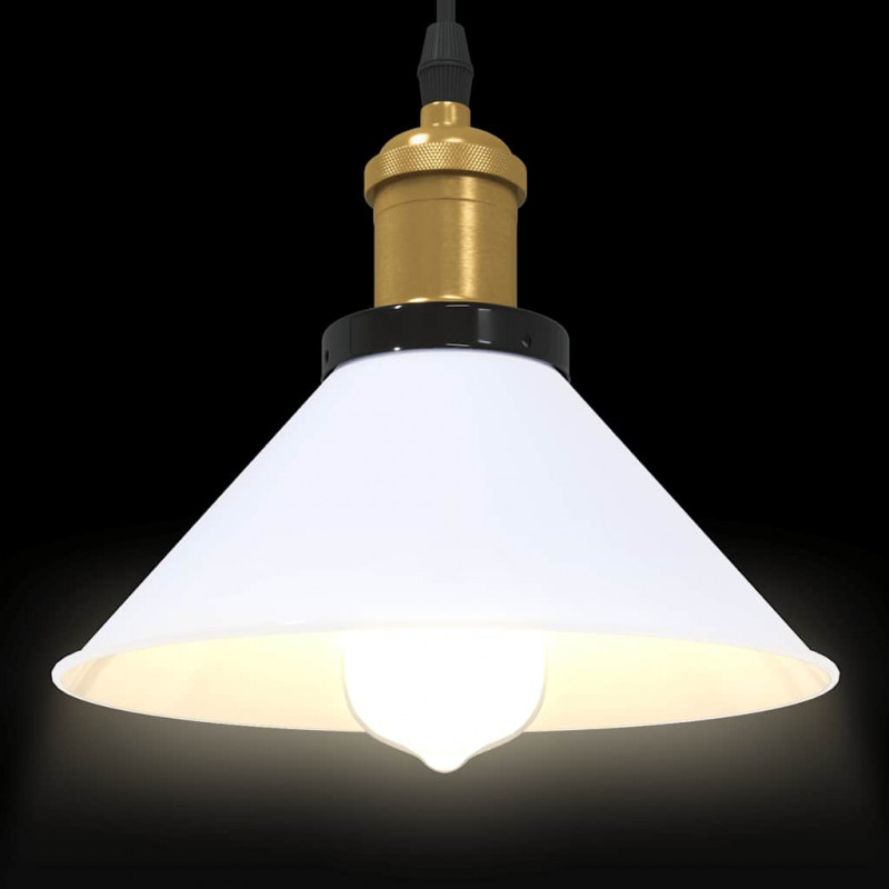 Lampa wisząca z regulacją wysokości E27 połysk biały
