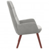 Fotel, jasnoszary, obity aksamitem