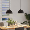 Lampy wiszące 2 szt. Regulowana wysokość E27 Czarny Metal