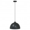 Lampy wiszące 2 szt. Regulowana wysokość E27 Czarny Metal
