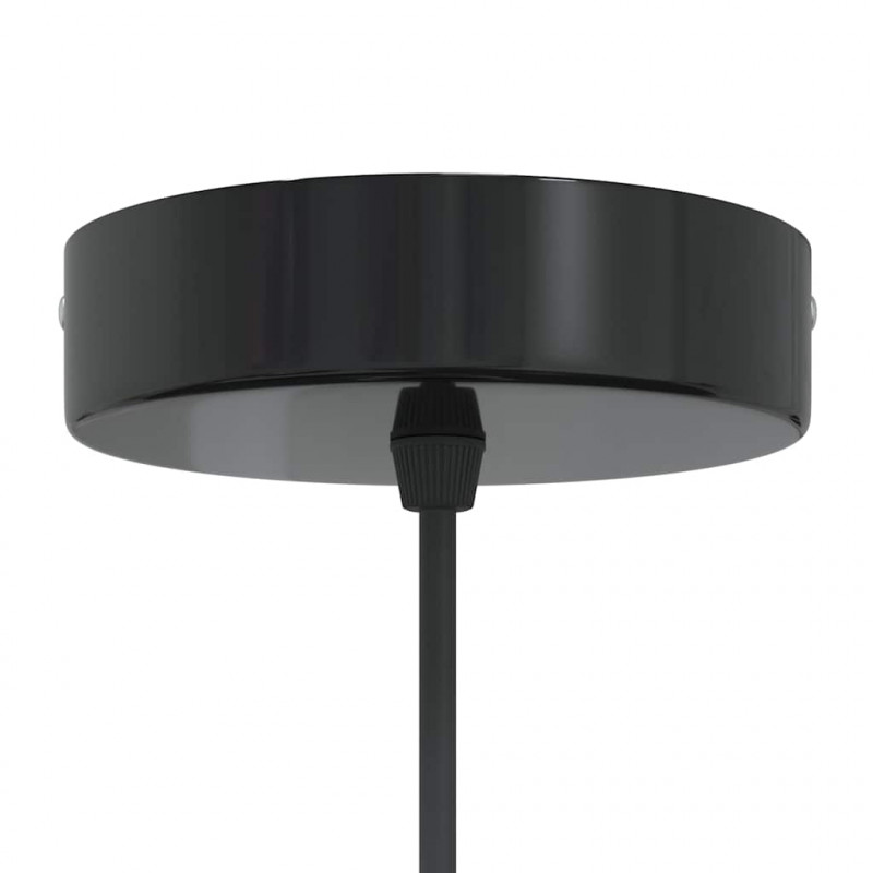 Lampy wiszące 2 szt. Regulowana wysokość E27 Czarny Metal