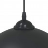 Lampy wiszące 2 szt. Regulowana wysokość E27 Czarny Metal