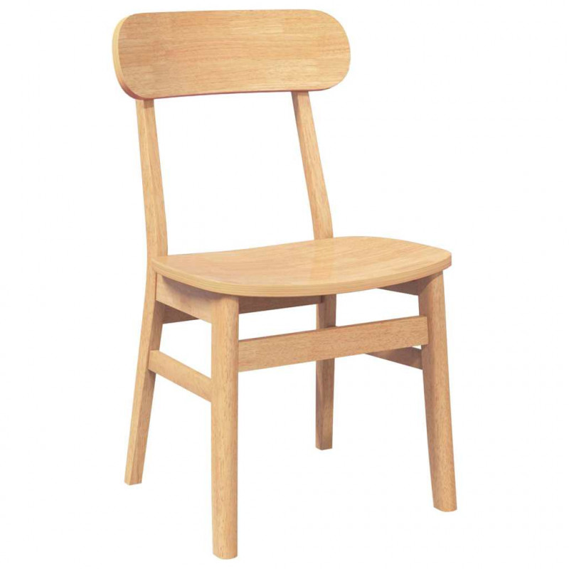 Krzesła do jadalni 2 szt. lite drewno guma