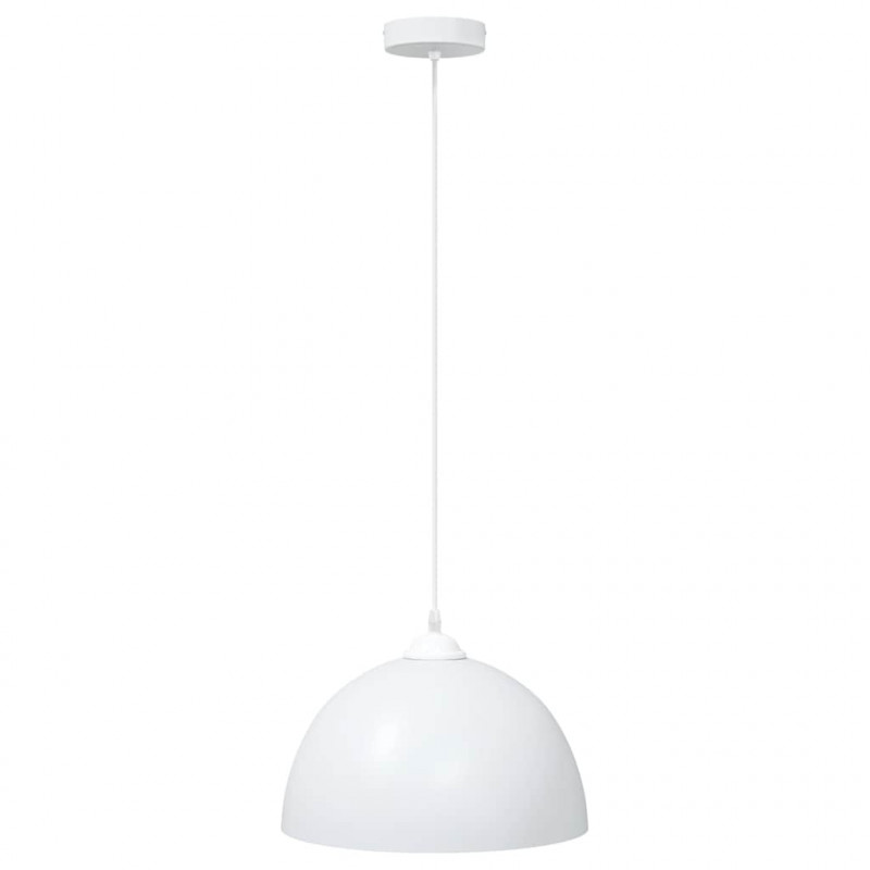 Lampy wiszące 2 szt. Regulowana wysokość E27 Biały Ø30 cm Metal