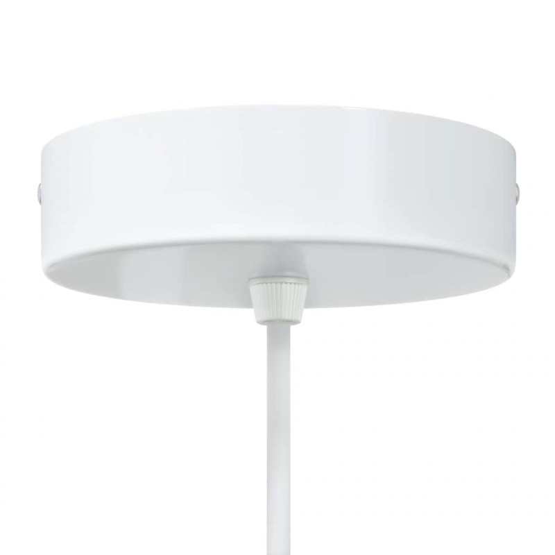 Lampy wiszące 2 szt. Regulowana wysokość E27 Biały Ø30 cm Metal