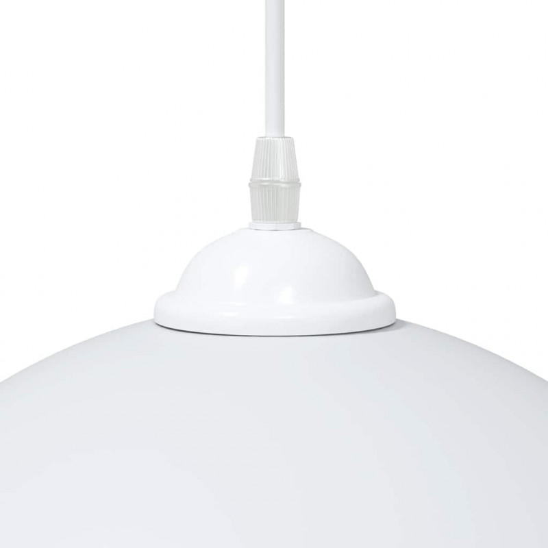 Lampy wiszące 2 szt. Regulowana wysokość E27 Biały Ø30 cm Metal
