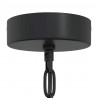 Lampa wisząca E27 Czarna Ø 31 cm Żelazo