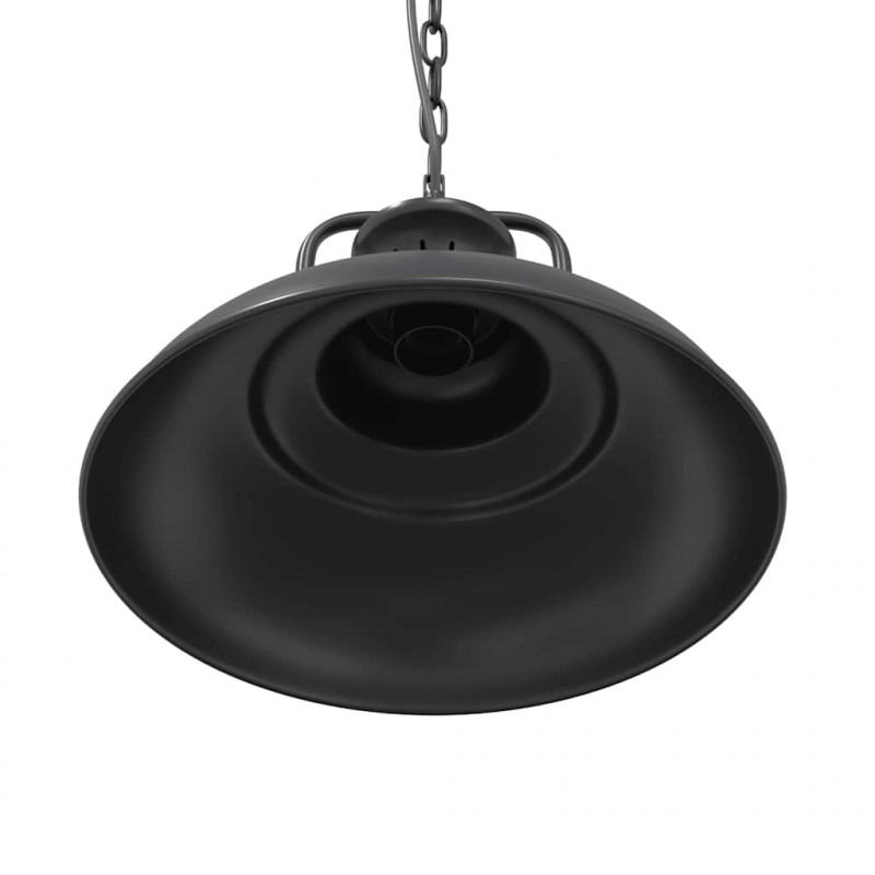 Lampa wisząca E27 Czarna Ø 31 cm Żelazo