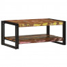 Stolik kawowy wielokolorowy 90x50x38 cm lite drewno odzyskane