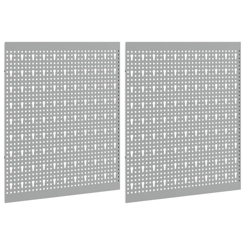 Panel Narzędziowy 2 pcs Szary 100 x 1 x 60 cm