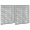 Panel Narzędziowy 2 pcs Szary 100 x 1 x 60 cm