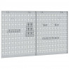 Panel Narzędziowy 2 pcs Szary 100 x 1 x 60 cm