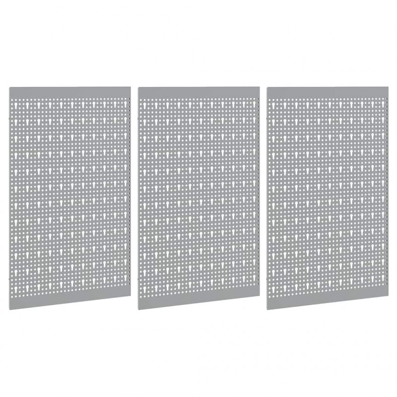 Panel Narzędziowy 3 pcs Szary 150 x 1 x 60 cm