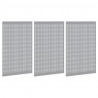 Panel Narzędziowy 3 pcs Szary 150 x 1 x 60 cm