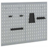 Panel Narzędziowy 2 pcs Szary 100 x 1 x 80 cm