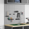 Panel Narzędziowy 2 pcs Szary 100 x 1 x 80 cm