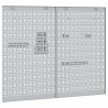 Panel Narzędziowy 2 pcs Szary 100 x 1 x 80 cm
