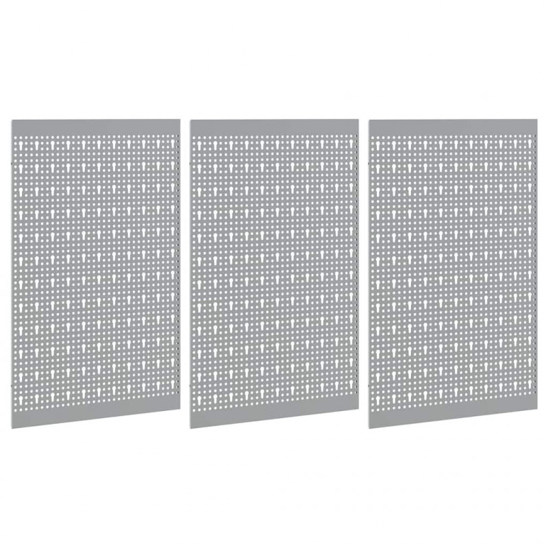 Panel Narzędziowy 3 pcs Szary 150 x 1 x 80 cm