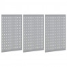 Panel Narzędziowy 3 pcs Szary 150 x 1 x 80 cm