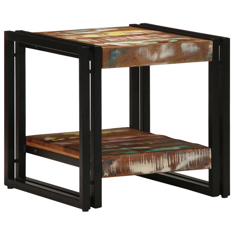 Stolik kawowy 40 x 40 x 38 cm Lite Drewno Recyklingowe