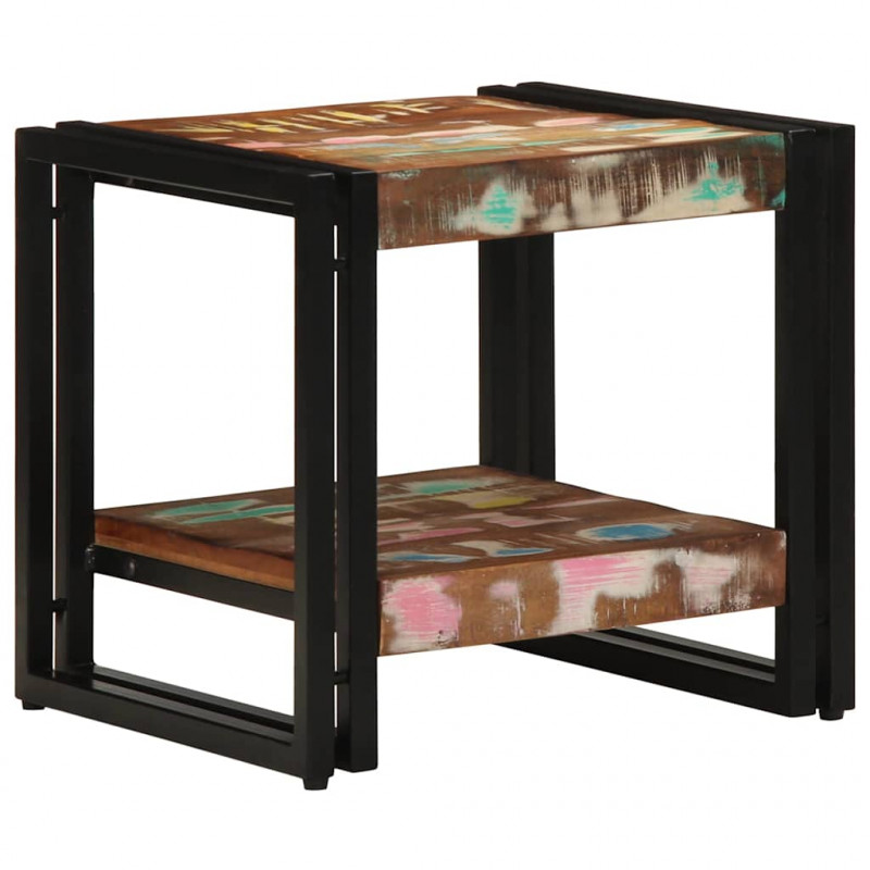 Stolik kawowy 40 x 40 x 38 cm Lite Drewno Recyklingowe