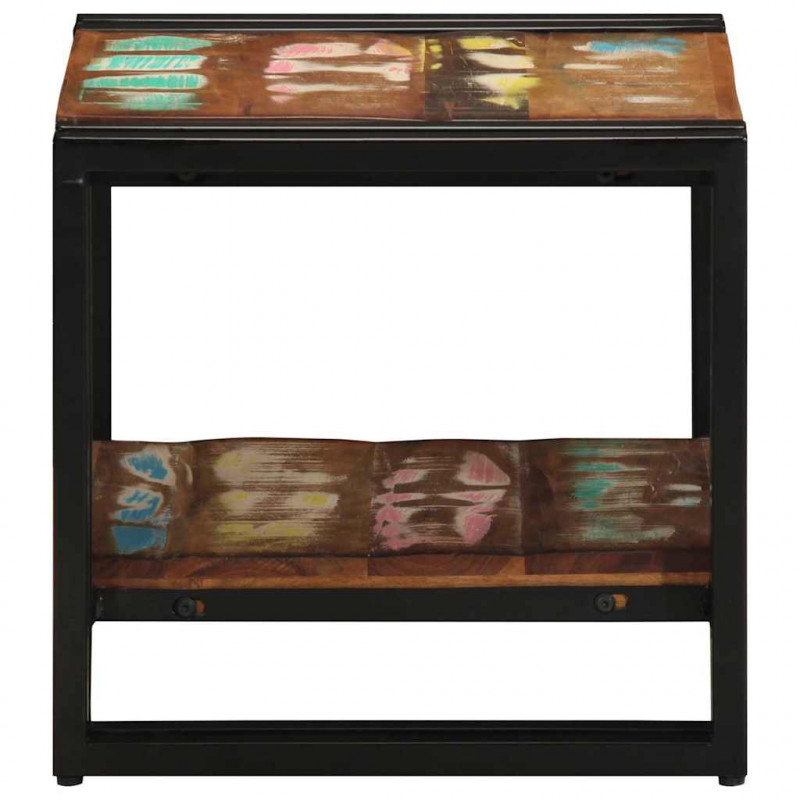 Stolik kawowy 40 x 40 x 38 cm Lite Drewno Recyklingowe