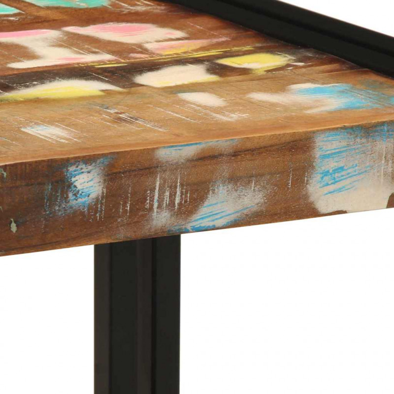 Stolik kawowy 40 x 40 x 38 cm Lite Drewno Recyklingowe