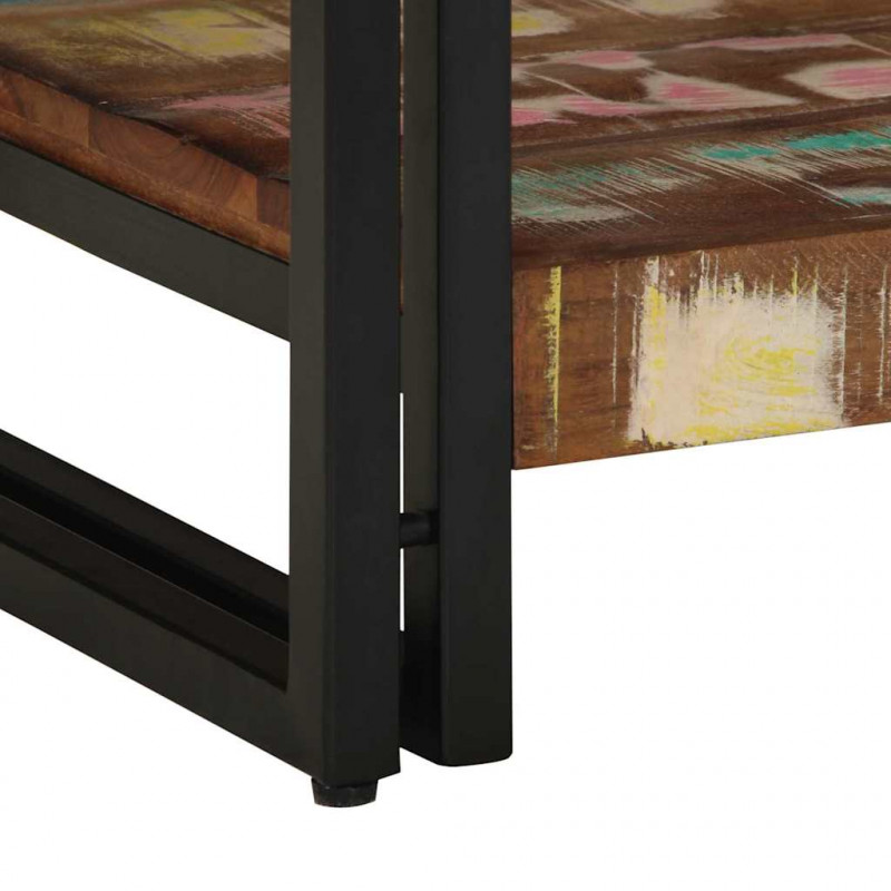 Stolik kawowy 40 x 40 x 38 cm Lite Drewno Recyklingowe