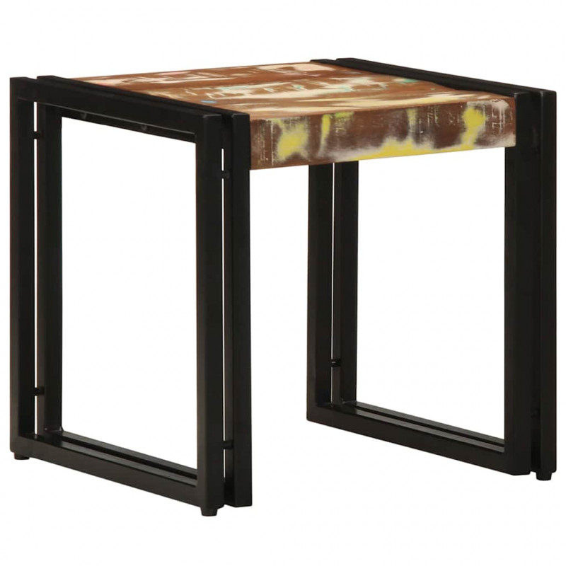 Stolik kawowy 40 x 40 x 38 cm Lite Drewno Recyklingowe