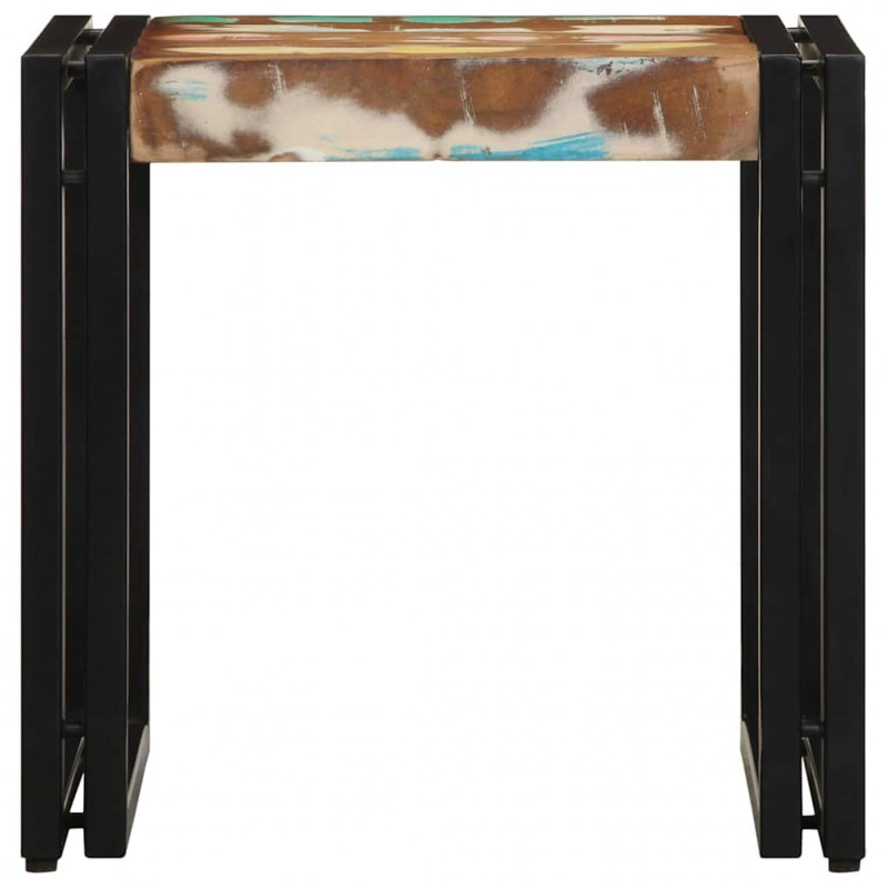 Stolik kawowy 40 x 40 x 38 cm Lite Drewno Recyklingowe