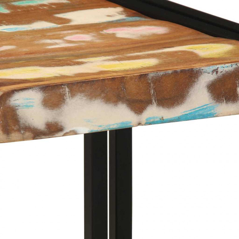 Stolik kawowy 40 x 40 x 38 cm Lite Drewno Recyklingowe